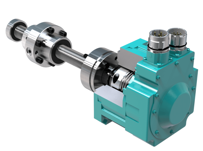 servo lineareinheit planetenrollengewindetrieb pgt rueckansicht servomold