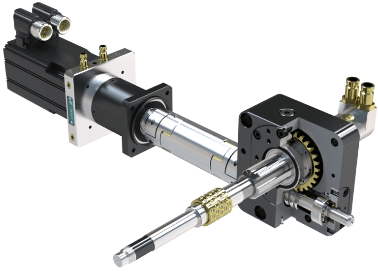 Advanced servo motor and gearbox assembly